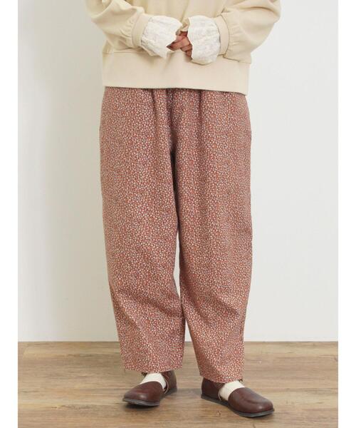 Samansa Mos2（サマンサ モスモス）の「【帯電防止】柄アソートゆるテーパードパンツ（その他パンツ・レディース・カーキ/ブラック/キナリ/レッド・M/L）」の6枚目の写真