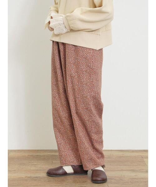 Samansa Mos2（サマンサ モスモス）の「【帯電防止】柄アソートゆるテーパードパンツ（その他パンツ・レディース・カーキ/ブラック/キナリ/レッド・M/L）」の8枚目の写真