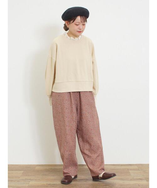 Samansa Mos2（サマンサ モスモス）の「【帯電防止】柄アソートゆるテーパードパンツ（その他パンツ・レディース・カーキ/ブラック/キナリ/レッド・M/L）」の18枚目の写真