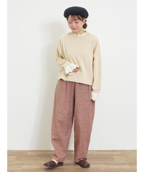 Samansa Mos2（サマンサ モスモス）の「【帯電防止】柄アソートゆるテーパードパンツ（その他パンツ・レディース・カーキ/ブラック/キナリ/レッド・M/L）」の19枚目の写真