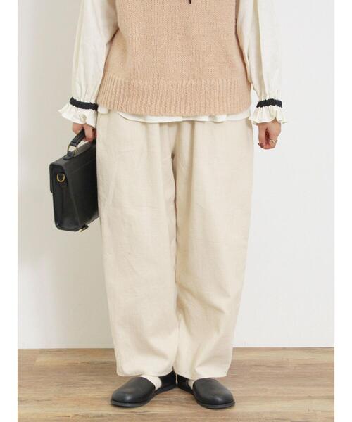 Samansa Mos2（サマンサ モスモス）の「【帯電防止】柄アソートゆるテーパードパンツ（その他パンツ・レディース・カーキ/ブラック/キナリ/レッド・M/L）」の20枚目の写真