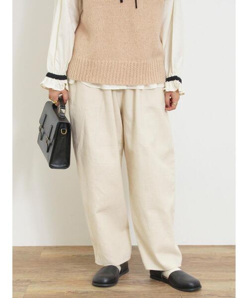 Samansa Mos2（サマンサ モスモス）の「【帯電防止】柄アソートゆるテーパードパンツ（その他パンツ・レディース・カーキ/ブラック/キナリ/レッド・M/L）」の21枚目の写真