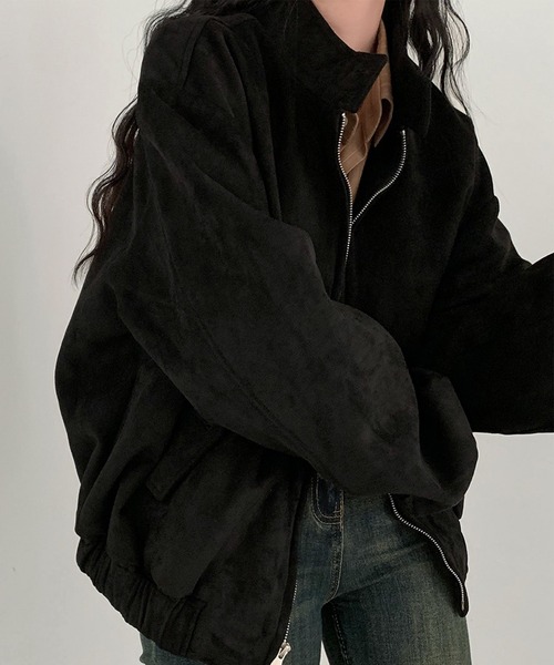 【セール】スエードタッチオーバーサイズブルゾン（ブルゾン）｜PRIVATE BEACH（プライベートビーチ）