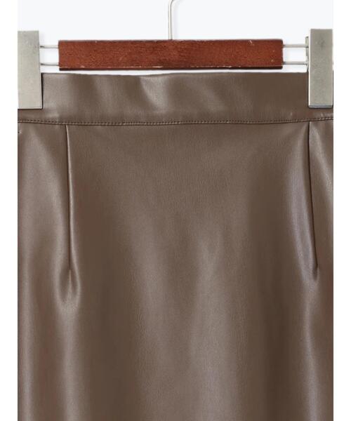 Te chichi(テチチ)の「エコレザーロングナロースカート(スカート・レディース・ブラウン/ブラック・F)」の20枚目の写真