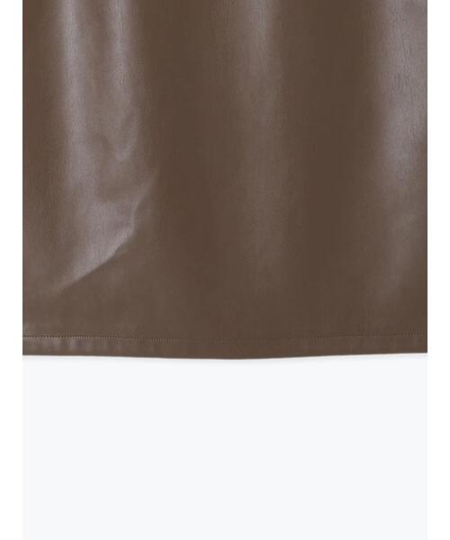Te chichi(テチチ)の「エコレザーロングナロースカート(スカート・レディース・ブラウン/ブラック・F)」の22枚目の写真
