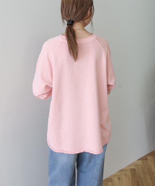 AMERICAN HOLIC（アメリカンホリック）の「PORTLANDピグメントスウェット（スウェット・レディース・ピンク/チャコールグレー/グリーン・M/L）」の22枚目の写真