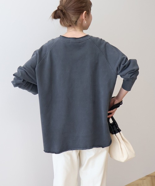 AMERICAN HOLIC（アメリカンホリック）の「PORTLANDピグメントスウェット（スウェット・レディース・ピンク/チャコールグレー/グリーン・M/L）」の10枚目の写真