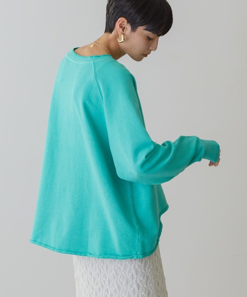 AMERICAN HOLIC（アメリカンホリック）の「PORTLANDピグメントスウェット（スウェット・レディース・ピンク/チャコールグレー/グリーン・M/L）」の15枚目の写真