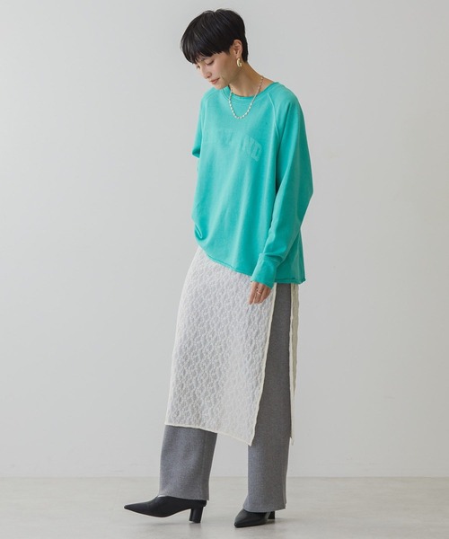 AMERICAN HOLIC（アメリカンホリック）の「PORTLANDピグメントスウェット（スウェット・レディース・ピンク/チャコールグレー/グリーン・M/L）」の13枚目の写真