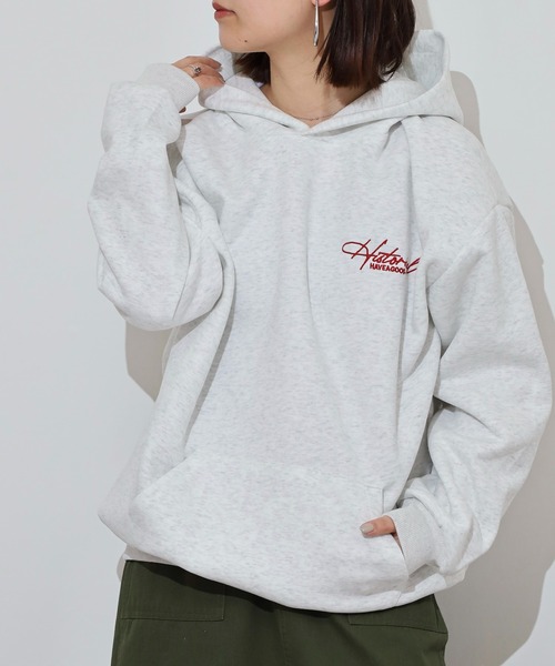 FUNALIVE（ファンアライブ）の「刺繍ロゴパーカー ユニセックス ペアルックトレーナー（パーカー・メンズ・カーキ/ブラック/ホワイト/ベージュ・L/M）」の6枚目の写真