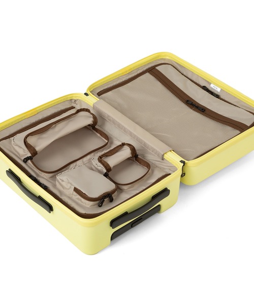 ACE（エース）の「エース スーツケース ベベル 33L 2～3泊 3.2kg 機内持込 ドリンクホルダー フック No.05681（スーツケース/キャリーバッグ・レディース・イエロー/グリーン/アイボリー/ブラック・S）」の19枚目の写真