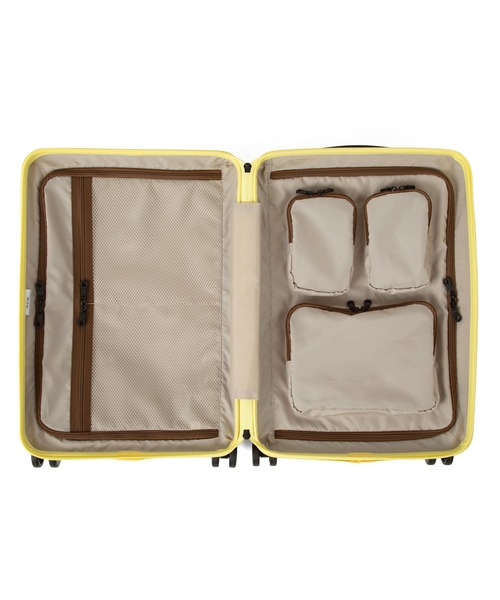 ACE（エース）の「エース スーツケース ベベル 33L 2～3泊 3.2kg 機内持込 ドリンクホルダー フック No.05681（スーツケース/キャリーバッグ・レディース・イエロー/グリーン/アイボリー/ブラック・S）」の20枚目の写真