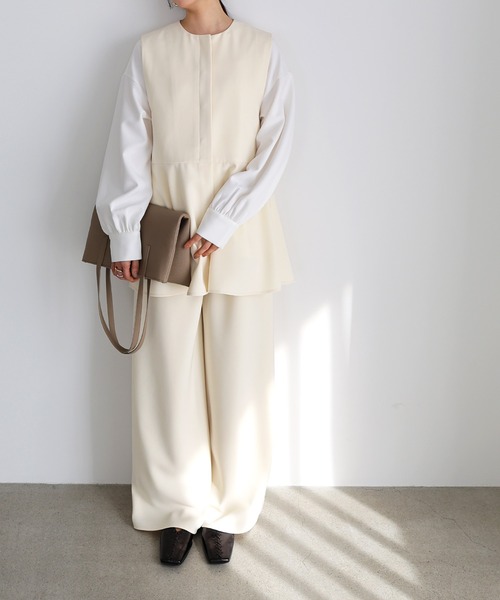 セール】ペプラム ベスト（ベスト）｜evernavy（エバーネイビー）の