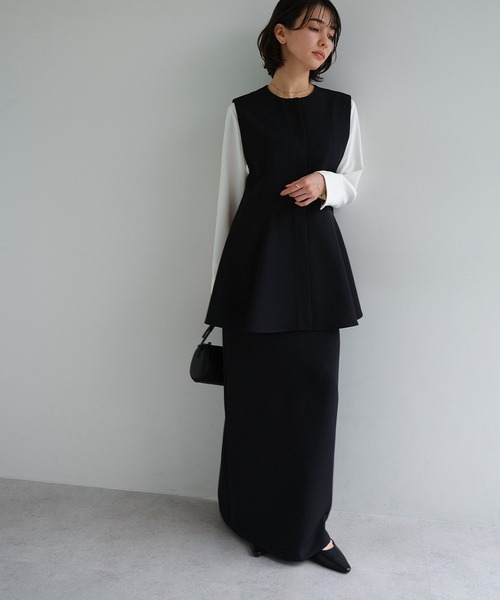 ペプラム ベスト（ベスト）｜evernavy（エバーネイビー）の