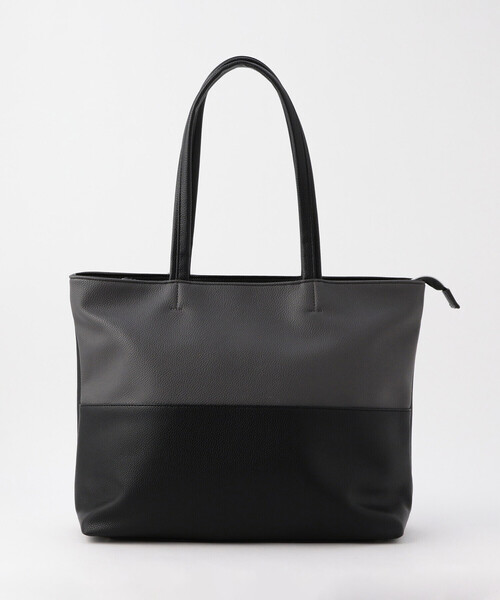 COMME CA ISM(コムサイズム)の「バイカラー トートバッグ(トートバッグ・メンズ・ブラック×グレー/ブラック×ブルー・FREE)」の16枚目の写真