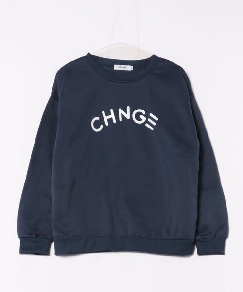 Mayree(メイリー)の「【Mayree】 英字デザイン 長袖 トレーナー スウェット(スウェット・レディース・ネイビー/グレー/チャコールグレー/アイボリー・MEDIUM/LARGE/X-LARGE)」の7枚目の写真