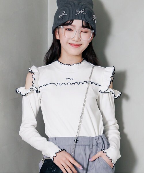 d.i.a 肩あき ロンＴ セール】肩あきリブロンT（Tシャツ/カットソー）｜algy（アルジー）の