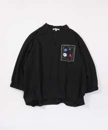 七分袖」に該当するTシャツ/カットソー（ブラック/黒色系