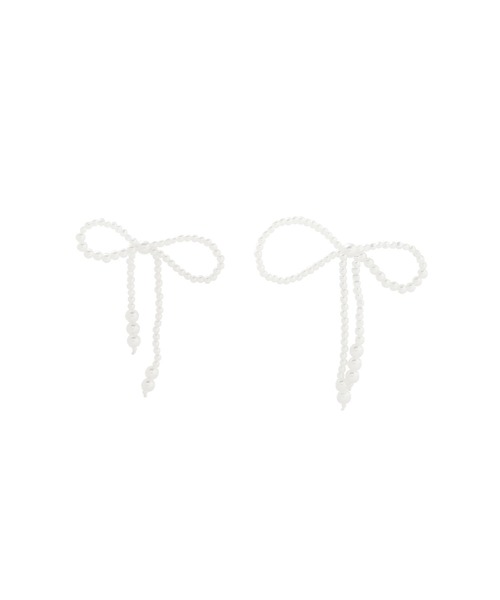 セール】パール調リボンピアス（ピアス（両耳用））｜ROSE BUD