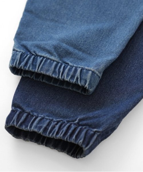 GLAZOS（グラソス）の「【大人向けサイズあり】ストレッチデニム・ジョガーパンツ（デニムパンツ・キッズ・ライトブルー/インディゴブルー・S/M/L/LL）」の5枚目の写真