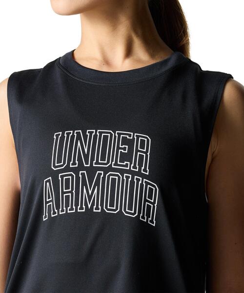 UNDER ARMOUR(アンダーアーマー)の「UAテック マッスル タンク(トレーニング/レディース)(タンクトップ・レディース・ブラック・XL/M/S/L)」の4枚目の写真