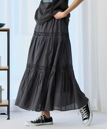 MARKET(マーケット)タック ティアード スカート