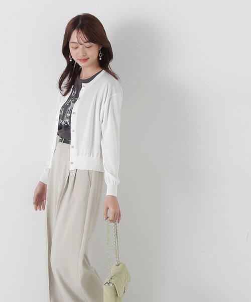 PROPORTION BODY DRESSING(プロポーションボディドレッシング)の「ベーシックカーディガンⅠ / 1215174300(カーディガン/ボレロ・レディース・ピンク/ホワイト/ブラック/ブルー・FREE)」の14枚目の写真