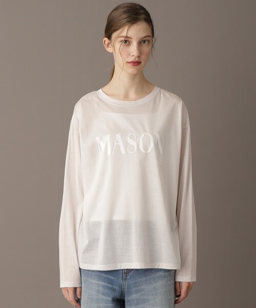 DRESSTERIOR(ドレステリア)の「【接触冷感/洗える】シアーメゾンロゴロンTEE(Tシャツ/カットソー・レディース・ダークグレー/ナチュラル・34/36/38)」の1枚目の写真