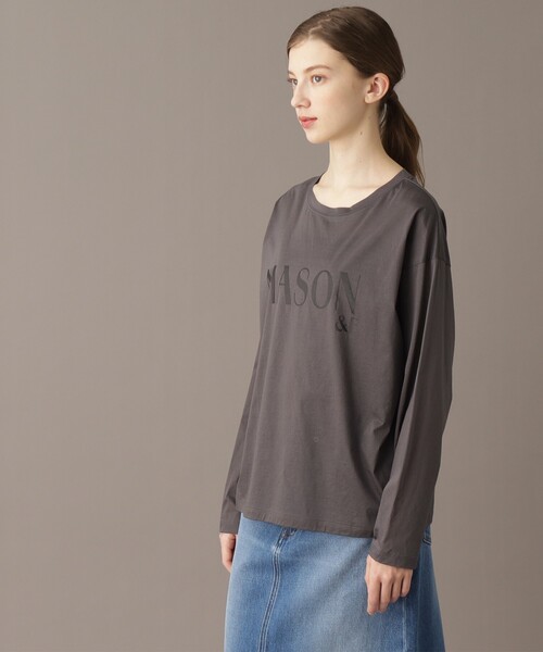 DRESSTERIOR(ドレステリア)の「【接触冷感/洗える】シアーメゾンロゴロンTEE(Tシャツ/カットソー・レディース・ダークグレー/ナチュラル・34/36/38)」の5枚目の写真