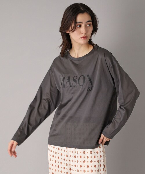 DRESSTERIOR(ドレステリア)の「【接触冷感/洗える】シアーメゾンロゴロンTEE(Tシャツ/カットソー・レディース・ダークグレー/ナチュラル・34/36/38)」の9枚目の写真