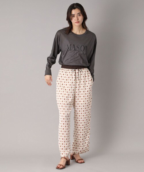 DRESSTERIOR(ドレステリア)の「【接触冷感/洗える】シアーメゾンロゴロンTEE(Tシャツ/カットソー・レディース・ダークグレー/ナチュラル・34/36/38)」の11枚目の写真