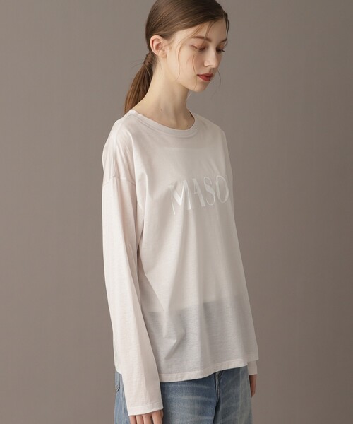 DRESSTERIOR(ドレステリア)の「【接触冷感/洗える】シアーメゾンロゴロンTEE(Tシャツ/カットソー・レディース・ダークグレー/ナチュラル・34/36/38)」の17枚目の写真