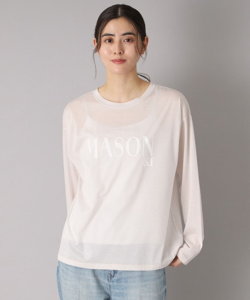 DRESSTERIOR(ドレステリア)の「【接触冷感/洗える】シアーメゾンロゴロンTEE(Tシャツ/カットソー・レディース・ダークグレー/ナチュラル・34/36/38)」の19枚目の写真