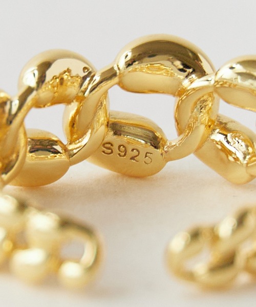 blatto(ブラット)の「blatto/ブラット チェーンデザイン リング フリーサイズ bla-ring-00593 メンズ 秋物 秋服 2026年秋冬(リング・メンズ・ゴールド・FREE)」の10枚目の写真