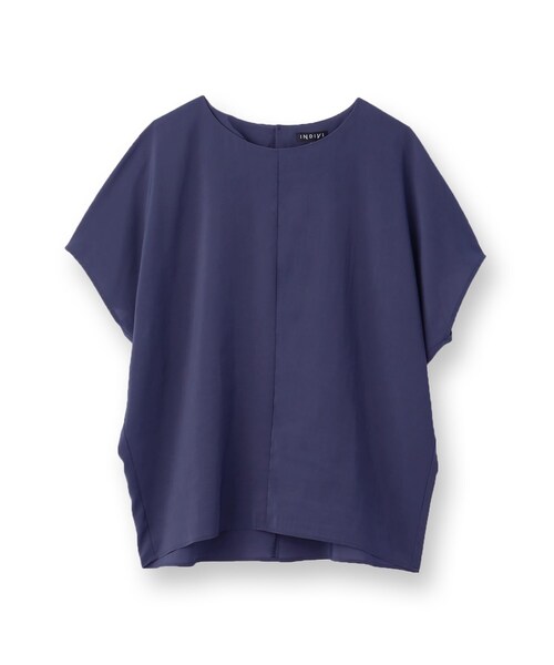 INDIVI（インディヴィ）の「【通気性◎撥水／接触冷感／UVケア】ドルマンスリーブブラウス（シャツ/ブラウス・レディース・オレンジ/ダークブラウン/オフホワイト/ネイビー系5/ダークブラウン系5・05/13/15 /19/34/38/03）」の6枚目の写真