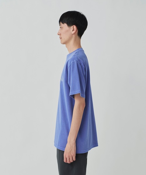 Snow Peak（スノーピーク）の「Recycled Cotton Dyed T-Shirt SP（Tシャツ/カットソー・メンズ・ブルー/アイボリー/チャコール・XXL/XL/L/M/S/1）」の7枚目の写真
