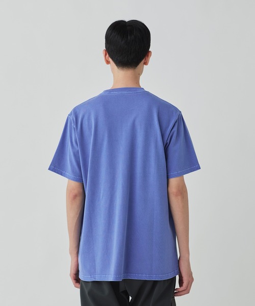 Snow Peak（スノーピーク）の「Recycled Cotton Dyed T-Shirt SP（Tシャツ/カットソー・メンズ・ブルー/アイボリー/チャコール・XXL/XL/L/M/S/1）」の8枚目の写真