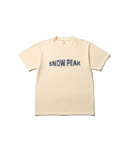 Snow Peak（スノーピーク）の「Recycled Cotton Dyed T-Shirt SP（Tシャツ/カットソー・メンズ・ブルー/アイボリー/チャコール・XXL/XL/L/M/S/1）」の10枚目の写真