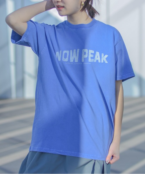 Snow Peak（スノーピーク）の「Recycled Cotton Dyed T-Shirt SP（Tシャツ/カットソー・メンズ・ブルー/アイボリー/チャコール・XXL/XL/L/M/S/1）」の21枚目の写真