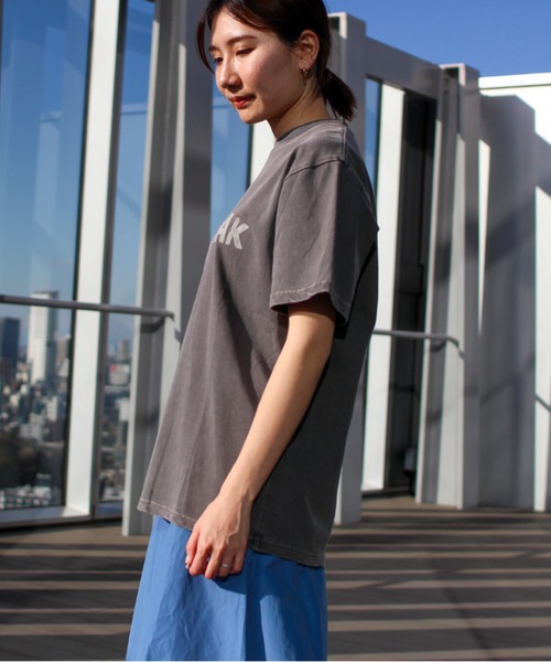 Snow Peak（スノーピーク）の「Recycled Cotton Dyed T-Shirt SP（Tシャツ/カットソー・メンズ・ブルー/アイボリー/チャコール・XXL/XL/L/M/S/1）」の19枚目の写真