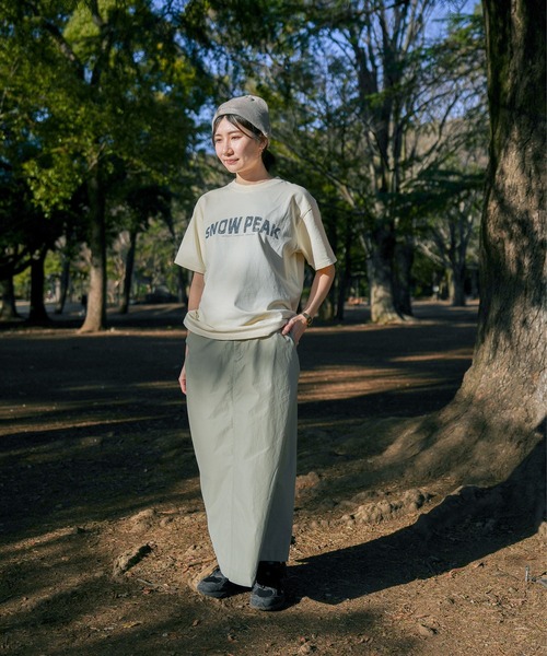 Snow Peak（スノーピーク）の「Recycled Cotton Dyed T-Shirt SP（Tシャツ/カットソー・メンズ・ブルー/アイボリー/チャコール・XXL/XL/L/M/S/1）」の15枚目の写真