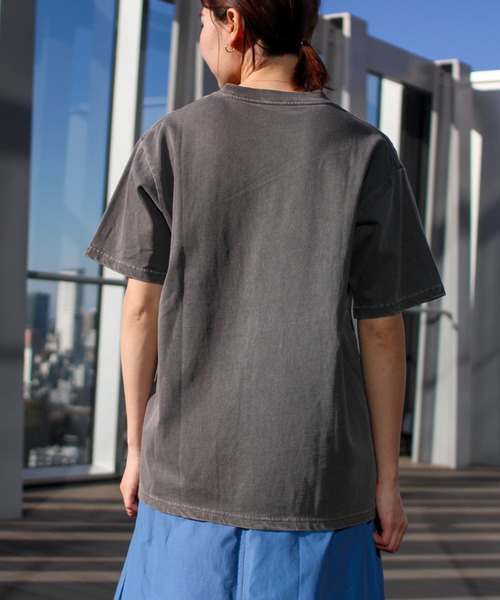 Snow Peak（スノーピーク）の「Recycled Cotton Dyed T-Shirt SP（Tシャツ/カットソー・メンズ・ブルー/アイボリー/チャコール・XXL/XL/L/M/S/1）」の16枚目の写真