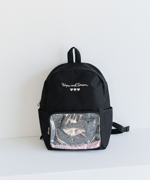 BAYFLOW（ベイフロー）の「[推し活にも!]キラキラスパンコールリュック[M(約10L)・L(約15L)] (KIDS)（バックパック/リュック・キッズ・レインボー/ラベンダー/ブラック・MEDIUM/LARGE）」の11枚目の写真