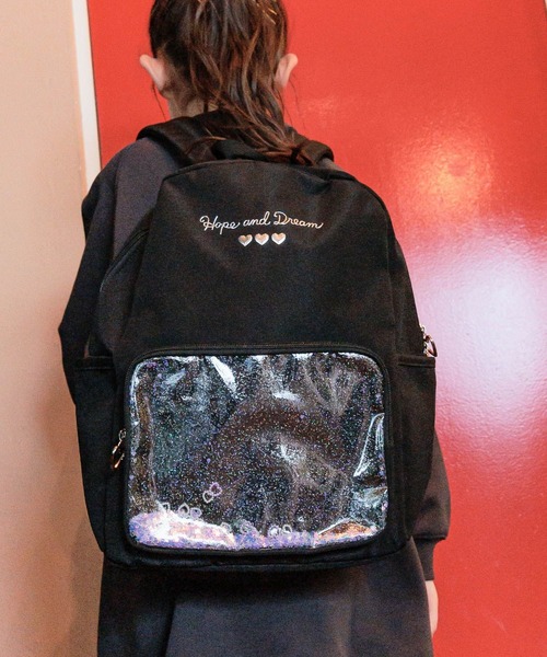 BAYFLOW（ベイフロー）の「[推し活にも!]キラキラスパンコールリュック[M(約10L)・L(約15L)] (KIDS)（バックパック/リュック・キッズ・レインボー/ラベンダー/ブラック・MEDIUM/LARGE）」の12枚目の写真