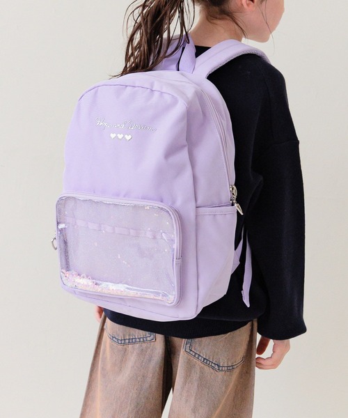 BAYFLOW（ベイフロー）の「[推し活にも!]キラキラスパンコールリュック[M(約10L)・L(約15L)] (KIDS)（バックパック/リュック・キッズ・レインボー/ラベンダー/ブラック・MEDIUM/LARGE）」の17枚目の写真