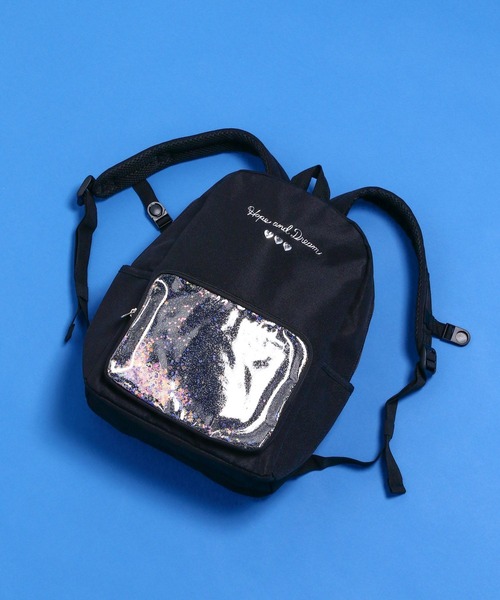 BAYFLOW（ベイフロー）の「[推し活にも!]キラキラスパンコールリュック[M(約10L)・L(約15L)] (KIDS)（バックパック/リュック・キッズ・レインボー/ラベンダー/ブラック・MEDIUM/LARGE）」の19枚目の写真