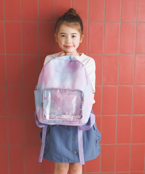 BAYFLOW（ベイフロー）の「[推し活にも!]キラキラスパンコールリュック[M(約10L)・L(約15L)] (KIDS)（バックパック/リュック・キッズ・レインボー/ラベンダー/ブラック・MEDIUM/LARGE）」の19枚目の写真