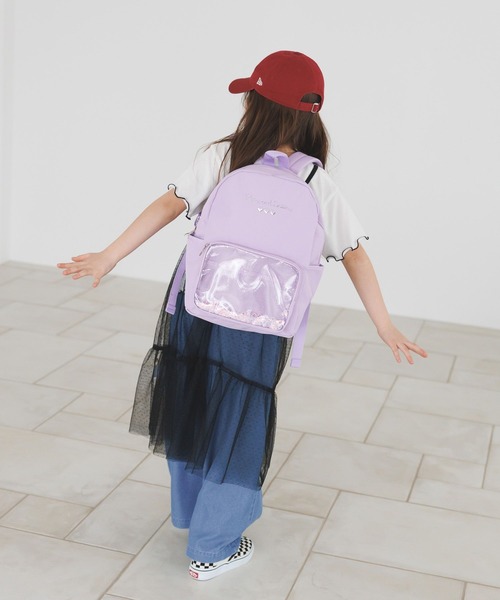 BAYFLOW（ベイフロー）の「[推し活にも!]キラキラスパンコールリュック[M(約10L)・L(約15L)] (KIDS)（バックパック/リュック・キッズ・レインボー/ラベンダー/ブラック・MEDIUM/LARGE）」の20枚目の写真