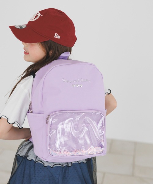 BAYFLOW（ベイフロー）の「[推し活にも!]キラキラスパンコールリュック[M(約10L)・L(約15L)] (KIDS)（バックパック/リュック・キッズ・レインボー/ラベンダー/ブラック・MEDIUM/LARGE）」の22枚目の写真