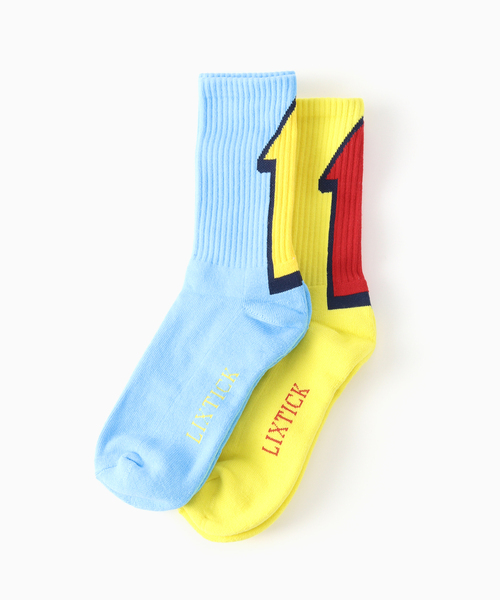 LIXTICK(リックスティック)の「LIXTICK/リックスティック ARROW SOCKS 2P(ソックス/靴下・メンズ・ブルー・FREE)」の1枚目の写真
